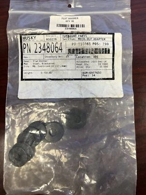 Máquina de moldeo por inyección Husky lavadora plana PN2348064 cantidad de (10) Foto 1 de 3