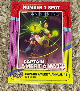 2021-22 UPPER DECK MARVEL ANNUAL CAPTAIN AMERICA ANNUAL #1 INSERT CARD #N1S-23 - Picture 1 of 2