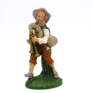 Vintage 1983 Fontanini Depose Italy Josiah w/Bagpipes SOLD Village Figure S - Bild 1 von 4