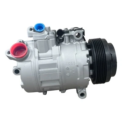 Compresor de aire acondicionado Ryc Reman AEG356 para BMW X3 3,0 L 2007 2008 2009 2010 (6 ranuras) Foto 1 de 4