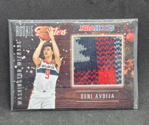 DENI AVDIJA 2020-21 Panini Hoops Rookie Sweaters Washington Wizards Winter Patch