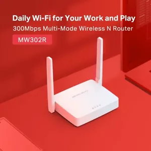 MERCUSYS MW302R 300Mbps Multi-Mode Wireless N 2.4 GHz Router WHITE - Picture 1 of 4