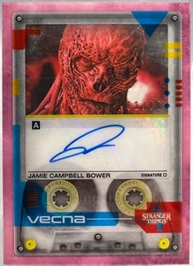 Stranger Things 4, James Campbell Bower (Vecna) Cassette Autogrammkarte #52/86 - Bild 1 von 3