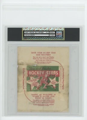 Envoltório de cera 1936-37 OPC O-PEE-CHEE estrelas de hóquei série D iCERT MUITO BOM ESTADO 3 - Imagem 1 de 2
