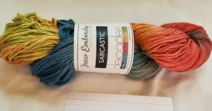 Drew Emborsky Sarcastic Hand Dyed Yarn Hank GRAFFITI 1990s Cotton & Tencel 4 oz - Picture 1 of 5