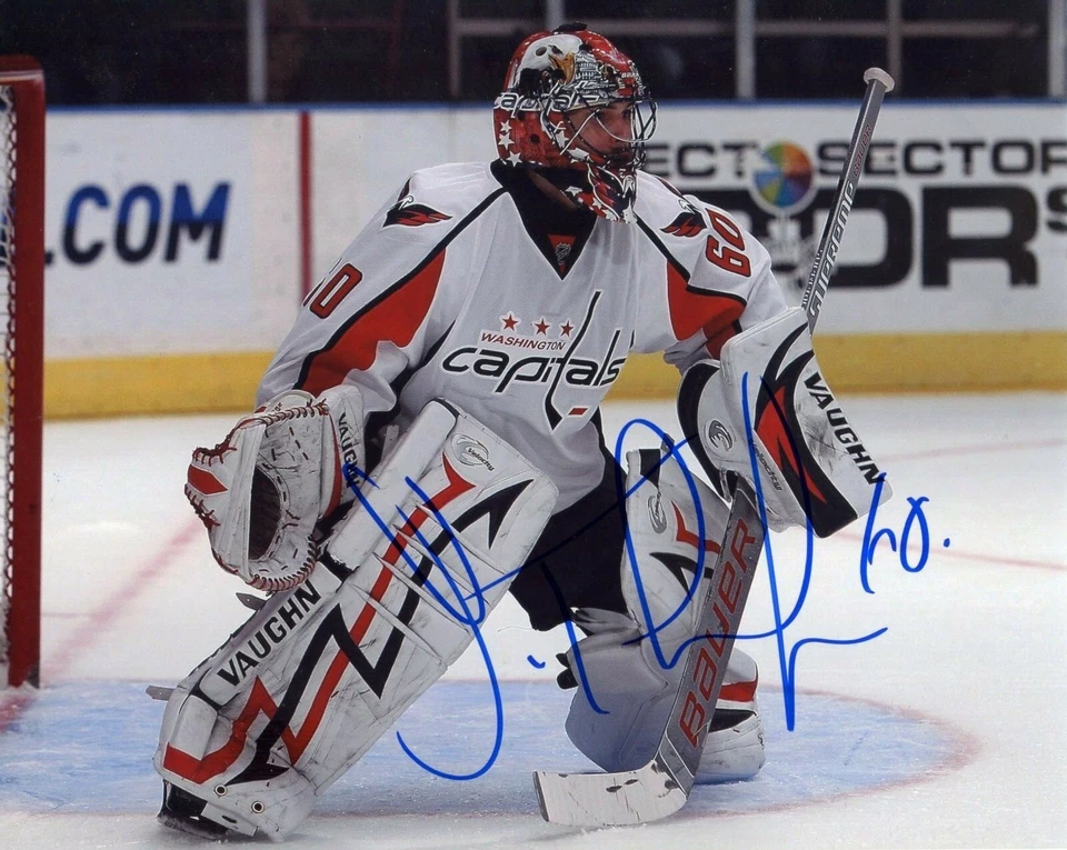JOSE THEODORE SIGNED 8X10 PHOTO PHOTOGRAPH WASHINGTON CAPITALS COA - Image 1 of 1