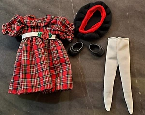 FREE SHIP   MINT Madeline Plaid Holiday Dress Beret Hat Tights Shoes - Picture 1 of 2