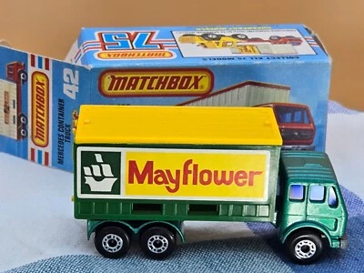 Matchbox 42 Mercedes Container Truck Mayflower Moving Van - Superfast - Image 1 of 4