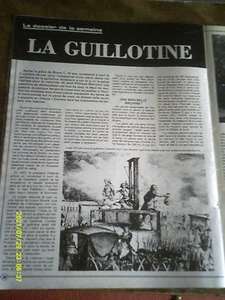 REVUE 1976 MIREILLE DARC ALAIN DELON 4 PAGES GUILLOTINE PEINE DE MORT 4 PAGES - Imagen 1 de 7