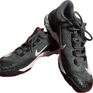 Nike Alpha Huarache Elite 4 TF Black White 2022 DJ6523-011 Women’s  Size 8.5 - Picture 1 of 6