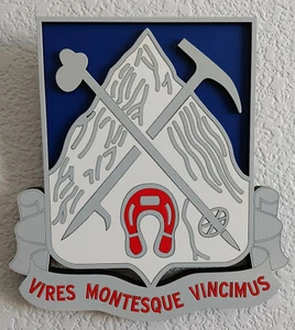 8" US Army 87th Infantry Regiment DUI Insignia 3D Plaque Fort Drum - Picture 1 of 2