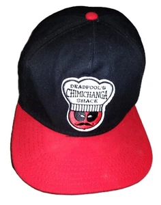 Deadpool Chimichanga Shack Graphic Logo Snapback Hat Cap Marvel Comics Universe - Picture 1 of 6