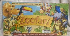 NEU FABRIKVERSIEGELT Zoofari Brettspiel Dschungel Safari Abenteuer für Kinder, 1999 - Bild 1 von 2