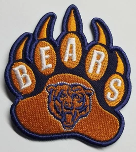 NFL Chicago Bears paw print Embroidered Patch approx 2.75X3" - Picture 1 of 2
