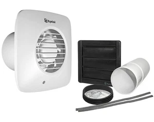 Xpelair Extractor Baño Ventilador Temporizador y Kit de Pared Moderno Simplemente Silencioso DX100TS - Imagen 1 de 15