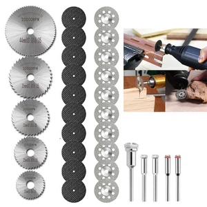 Für Dremel Rotationswerkzeug Zubehör mit 1/8 Zoll Dorn 30-teiliges Schneidrad-Set Bohrer - Bild 1 von 7