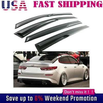 Para KIA Optima JDM Mugen 2011-2015 Estilo Ventana Ventilación Visera Protectores de Lluvia Tpsayzbvq Foto 1 de 4