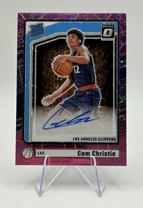 CAM CHRISTIE 2024-25 DONRUSS CLASIFICACIÓN ÓPTICA NOVATO ROSA VELOCIDAD AUTOMÁTICA/79 RC - Imagen 1 de 2