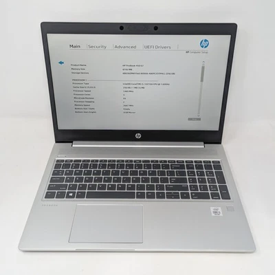 Portátil HP ProBook 450 G7 - 15,6" Intel Core i5 10ª generación 16 GB RAM 256 GB SSD sin sistema operativo Foto 1 de 4