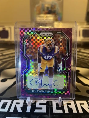 2020 Panini Prizm K'Lavon Chaisson Rookie Purple Power Auto /49 #352 - Image 1 of 2