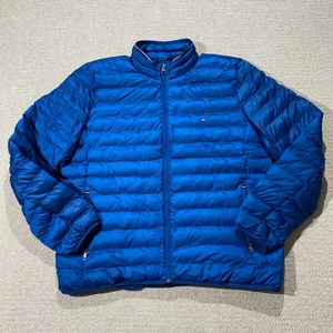 Tommy Hilfiger Steppjacke Herren XL blau leichte Daunen - Bild 1 von 12