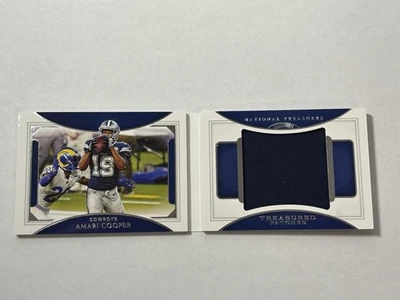 2020 Panini National Treasures Amari Cooper Treasured Patches Booklet /25 #TP-AC - Image 1 of 3