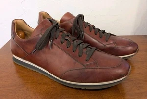 Magnanni Chaz Hombres Talla 11 Zapatos Marrón Cuero Tenis 19816 Portugal Con Cordones - Imagen 1 de 7