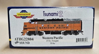 Athearn G22804 HO Western Pacific F7A Diesel Locomotive w/DCC & Sound #914a - Image 1 of 4