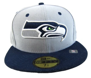 Seattle Seahawks 206 NFL Football grau blau New Era 59 Fifty Cap Mütze 7 1/4 - Bild 1 von 8