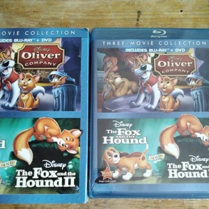 Oliver and Company / The Fox & The Hound 1 & 2 (Blu-ray, DVD, 2014) NEW SEALED! - Picture 1 of 2