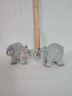 Salero y pimentero vintage Heather Goldminc Elovephants decoración elefante regalo Foto 1 de 4