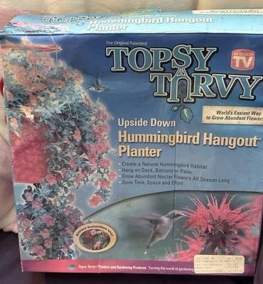 Maceta TOPSY TURVY al revés colibrí Hangout como se ve en la televisión Foto 1 de 4