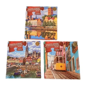 Puzzlebug Deluxe Travel Trio: Ireland, Germany, Portugal 500 piece Puzzles 20x12 - Picture 1 of 2