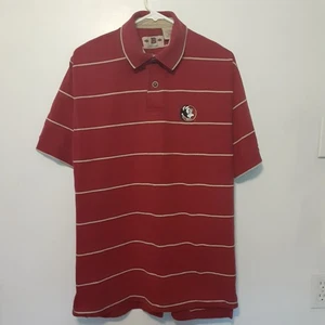 Polo vintage Boa Florida State Seminoles M NCAA a righe FSU manica corta - Foto 1 di 9