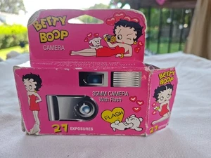 Very Rare Betty Boop Indoor Outdoor Single Use 35 Mm Camera With Flash Vintage - Picture 1 of 6