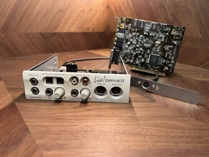 Retro Gaming Live! Drive2 CT4860 +Sound Blaster Live! CT4760 PCI Sound Card +DIN - Picture 1 of 16