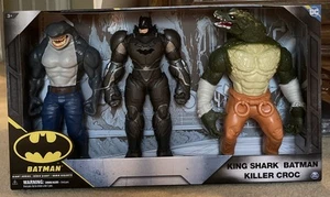DC Batman 3 Figures Pack Killer Croc & King Shark - Picture 1 of 2