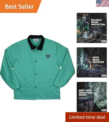IRONCAT 7050 Fire Retardant Sateen Cotton Jacket - Versatile Welding Protection - Image 1 of 4