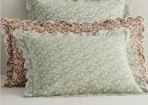 Pottery Barn Julia Berolzheimer Salbei Blumen Wende STANDARD Kissenbezug - Bild 1 von 8