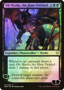MTG Ob Nixilis, the Hate-Twisted FOIL NM War of the Spark War Magic Karte - Bild 1 von 3