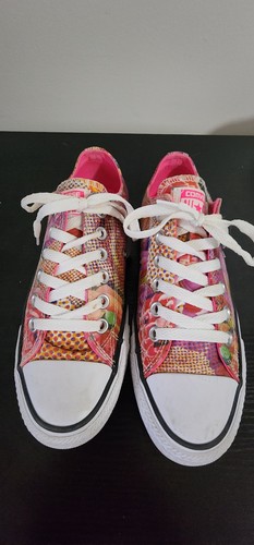 Scarpe Converse Chuck Taylor taglia 7 All Star Low Ox rosa digitale 553298 senza usura!!
