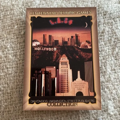 Cartão dos Jogos Olímpicos de Atlanta - 1996. Pôster Los Angeles 1984 102 - Imagem 1 de 2