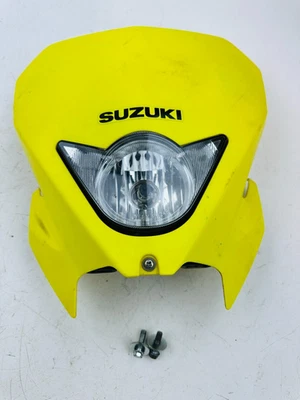 2017 Suzuki RMX450Z Headlight Lamp Mask Cowl w/ Fuel Light & Bulb OEM Stock - Image 1 of 4