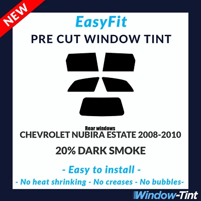 EasyFit Static Pre Cut Tint For Chevrolet Nubira Estate 2008-10 - 20% Dark Rear - Image 1 of 3