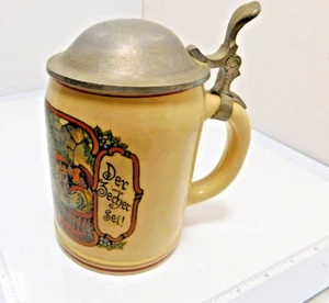 VTG Folk Song Happy Wanderer Wem Gott Will Rechte Gunst Erweisen .5 L Stein RJ22 - Picture 1 of 8