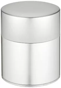 Kotodo Tè Verde Contenitore Chazutsu Acciaio Inox 200g Argento W/Acciaio Interno - Foto 1 di 3