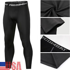 Man's Workout Leggings Compression Base Layer Gym Sports Running Training Pants