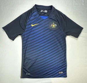 Nike Sz S Australia Football Soccer Jersey 2016 Away Blue Authentic 724584-475 - Picture 1 of 9