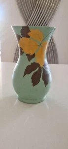 Calmin Brentleigh Ware England Turqoise Painted Vase - Picture 1 of 4
