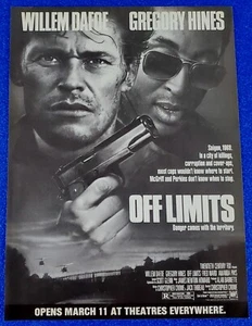 1988 OFF LIMITS ORIGINALDRUCK ANZEIGE WILLEM DAFOE GREGORY HINES SAIGON 8" X 11" - Bild 1 von 1